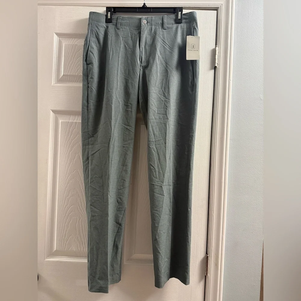 🆕 PGA Tour UPV 50 Performance Stretch Golf Pants With Active Grip Waist Size 32